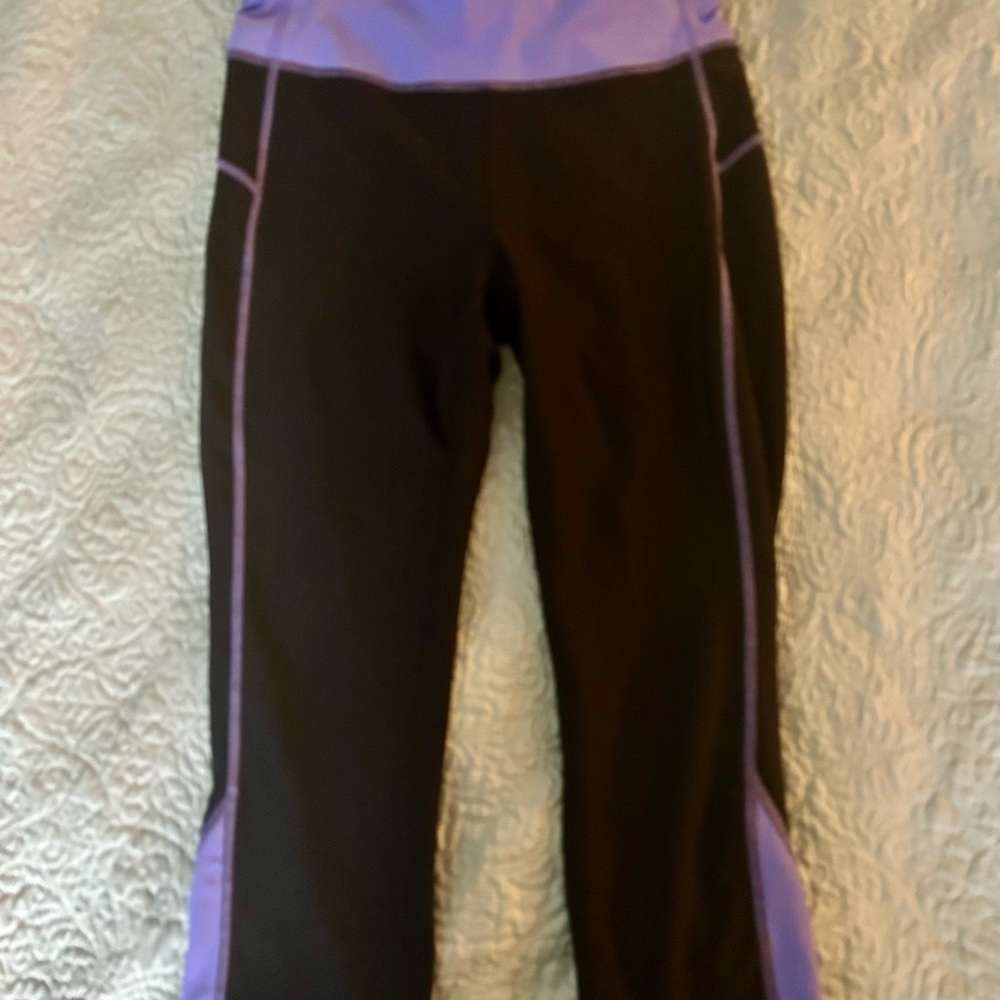 Kids Black and Purple Bottoms